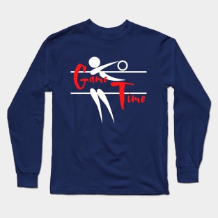 Time Game - Sports Volleyball Long Sleeve T-Shirt